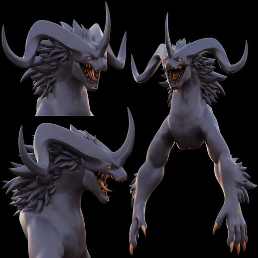 Rigged Half Body Sculpt
